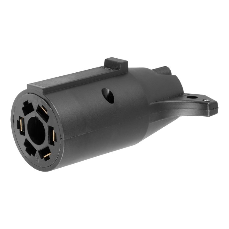 7-Way Round RV To 4-Way Flat Wiring Adapter Plastic