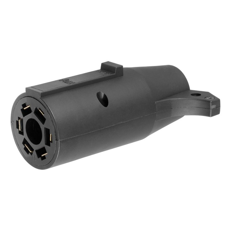 7-Way Round RV To 6-Way Round Wiring Adapter Plastic