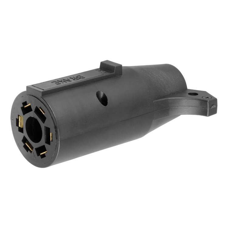 7-Way Round RV To 6-Way Round Adapter Bulk
