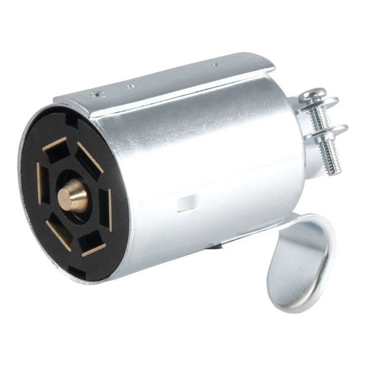 7-Way Round RV Wiring Connector Trailer End