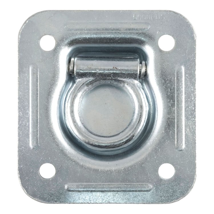 Recessed Floor/Wall Tie Down Zinc Finish