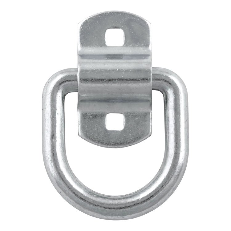 1/2 FORGED WHITE ZINC D-RING W/BRACKET