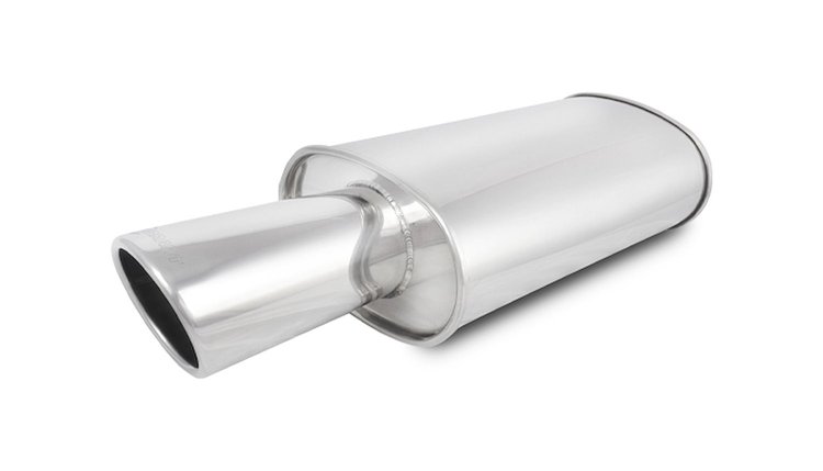STREETPOWER Oval Muffler 2.5" Inlet