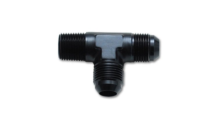 Flare to Pipe On Run Tee Adapter Fitting Size -16AN x 1" NPT