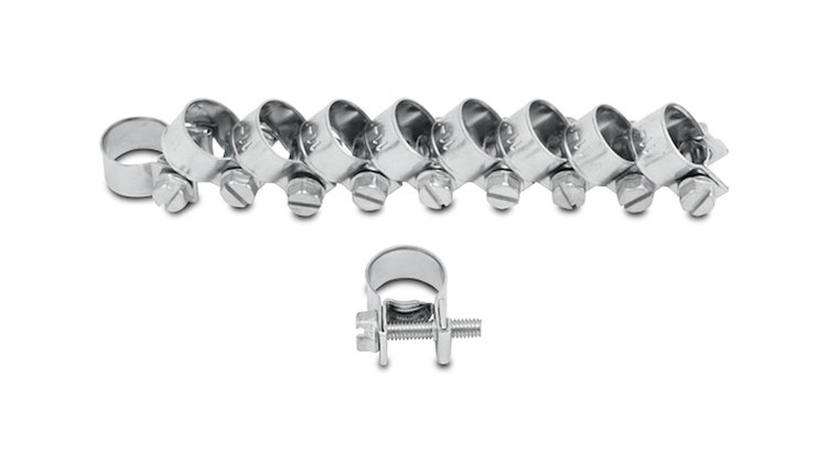 Fuel Injector Style Mini Hose Clamps 13mm - 15mm