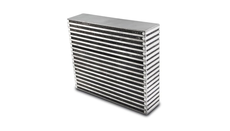 Horizontal Flow Intercooler Core, 14" Wide x 11.75" High x 3.5" Thick