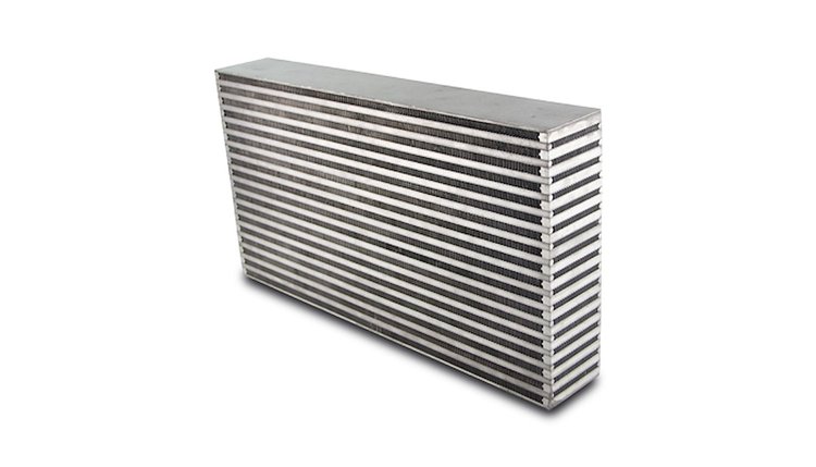 Horizontal Flow Intercooler Core, 22" Wide x 11.75" High x 3.5" Thick