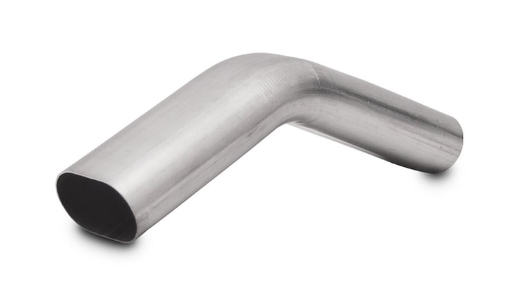 45 Degree Vertical Oval Mandrel Bend 3" Nominal Oval