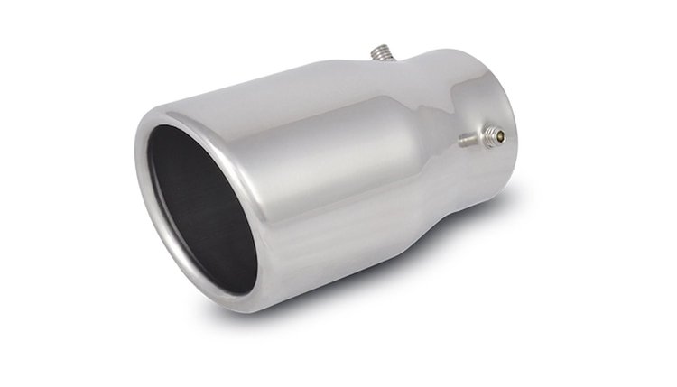 3" Round Stainless Steel Bolt-On Exhaust Tip Single Wall
