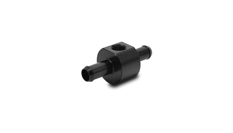 Inline Barbed Union for 3/8in ID Hose with 1/8in NPT Port