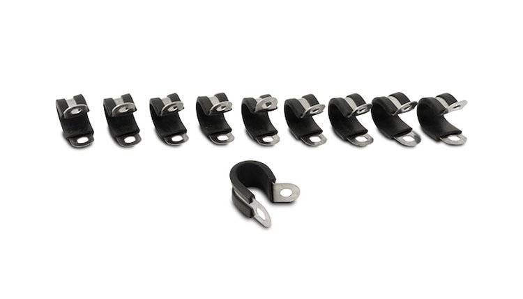 Stainless Steel Cushion P-Clamps 3/8" -6AN Hose