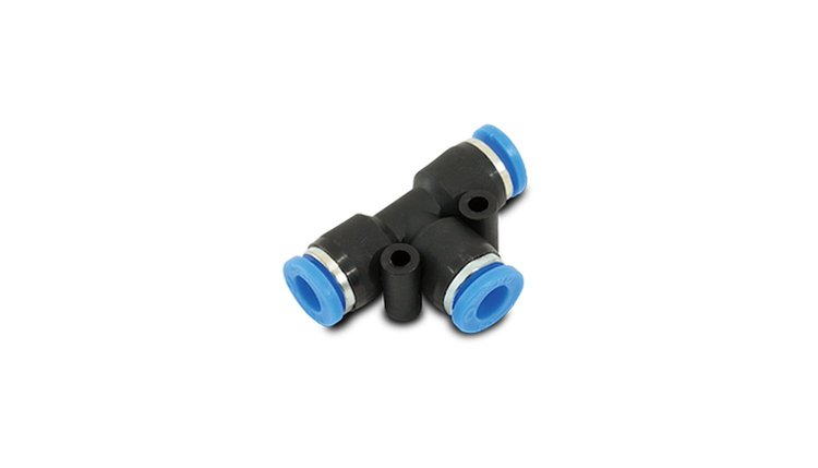 Union Tee One-Touch Fitting Use with 5/32" (4mm) O.D. Tubing