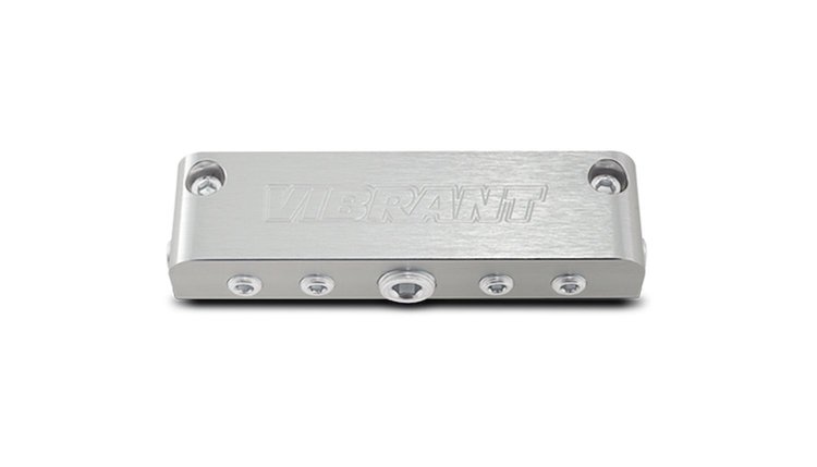 Aluminum Vacuum Manifold One 3/8" NPT Center Port