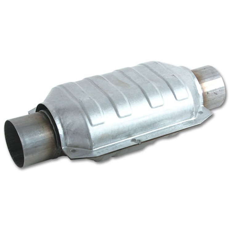 Oval Ceramic Core Catalytic Converter 2.25" Inlet/Outlet
