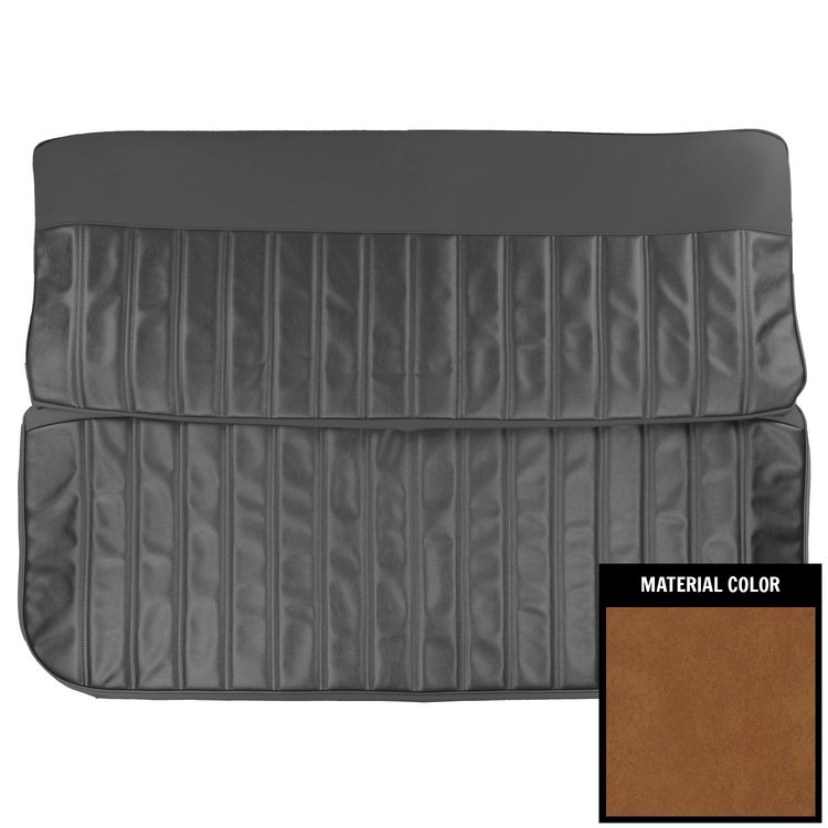 60TS42B Vinyl Front Bench Seat Cover for 1960-66 Chevrolet & GMC Truck Dark Saddle