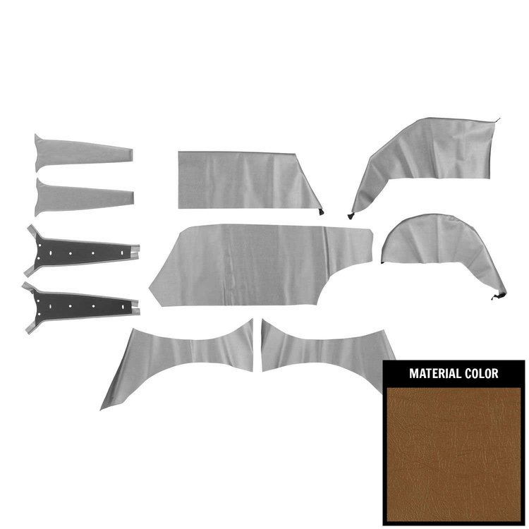 62BRW65R Cargo Cover for 1963-1964 Chevrolet Impala 4 Door Wagon Saddle