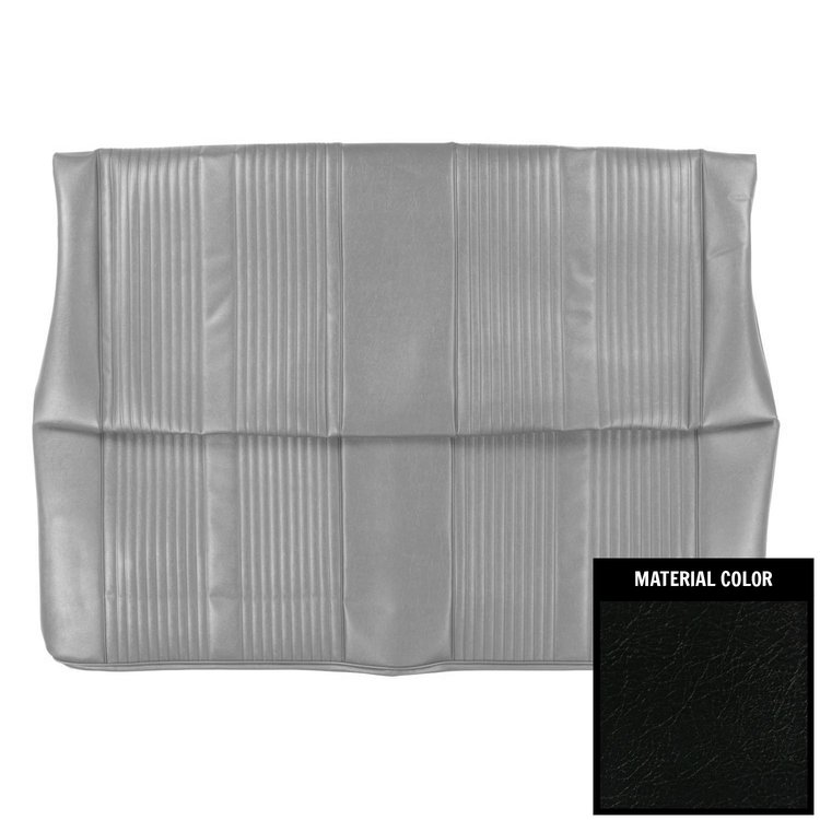 62GS55V Rear Seat Cover for 1962 Pontiac Lemans/Tempest Convertible Black
