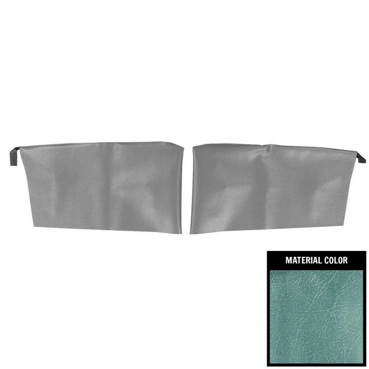 62PR56C Rear Arm Rest Covers for 1962 Pontiac Grand Prix Hardtop Light Blue
