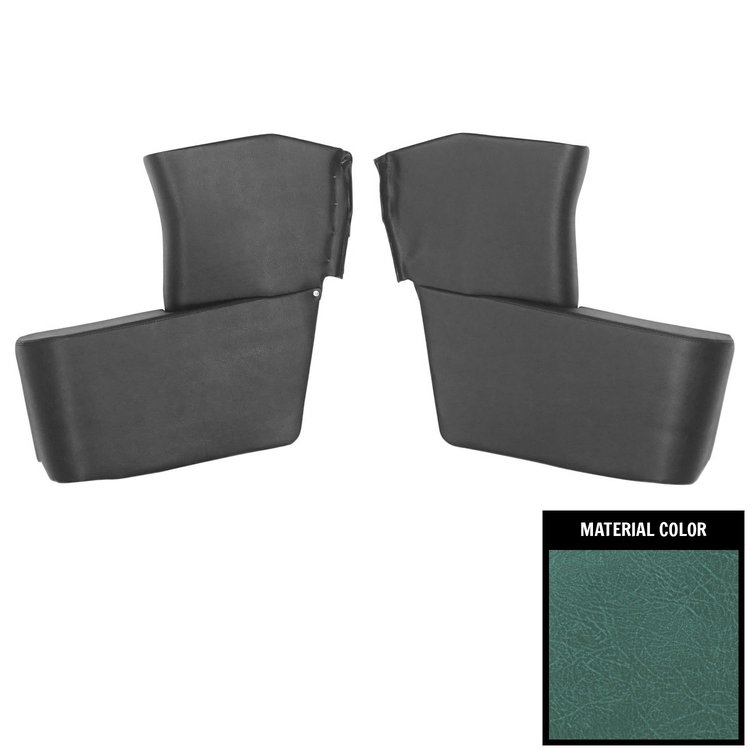 62RR50 Rear Arm Rest Covers for 1962-64 Chevrolet Corvair Convertible Aqua