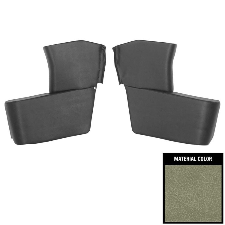 62RR57 Rear Arm Rest Covers for 1962-64 Chevrolet Corvair Convertible Fawn