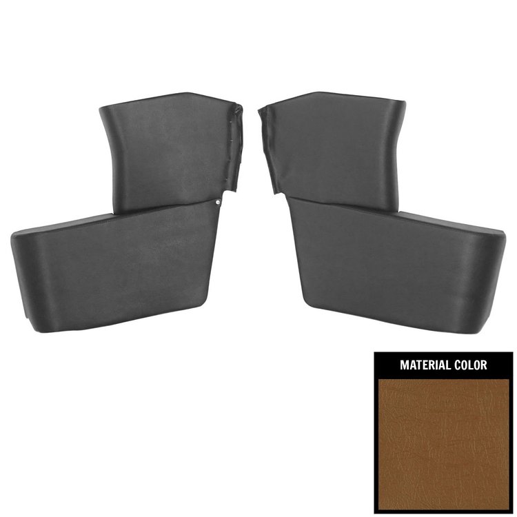 62RR65 Rear Arm Rest Covers for 1962-64 Chevrolet Corvair Convertible Saddle