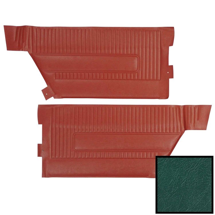 63PD52C Rear Door Panels for 1963 Pontiac Grand Prix Hardtop Dark Aqua