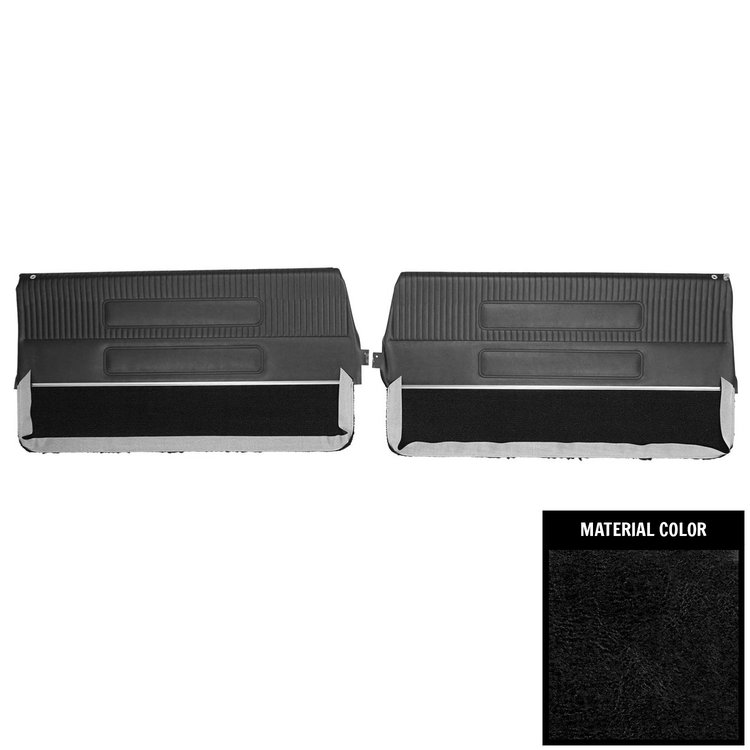 63PD55-P Front Door Panels for 1963 Pontiac Grand Prix /Parisienne Pre-Assembled Black