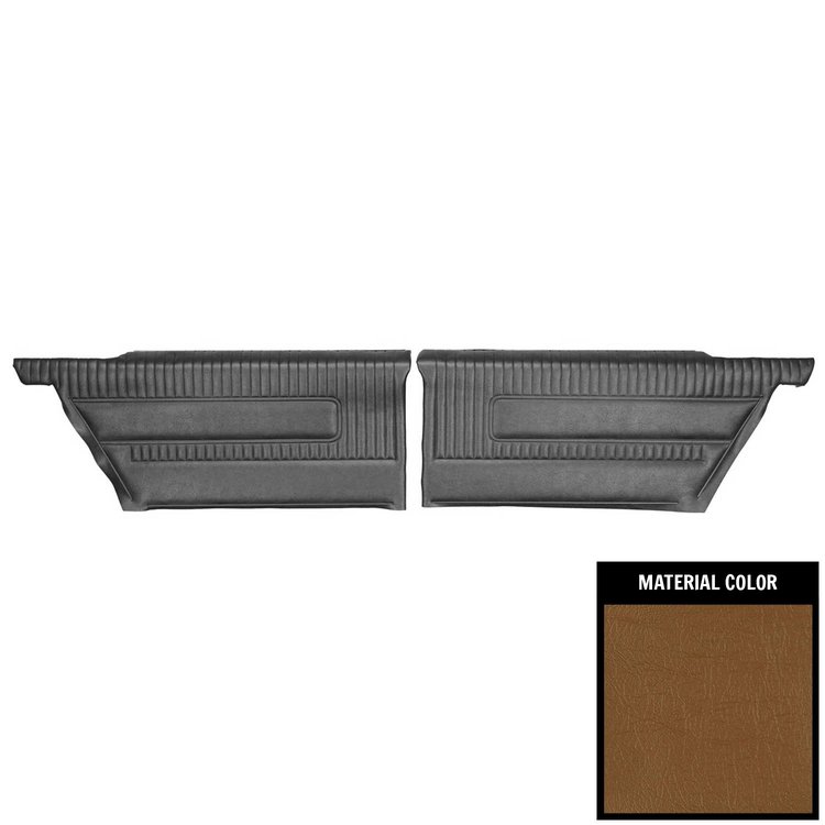 63PD65C-P Rear Door Panels for 1963 Grand Prix /Parisienne Hardtop Pre-Assembled Saddle