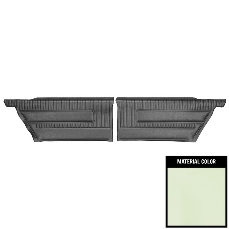 63PD69C-P Rear Door Panels for 1963 Grand Prix /Parisienne Hardtop Pre-Assembled White