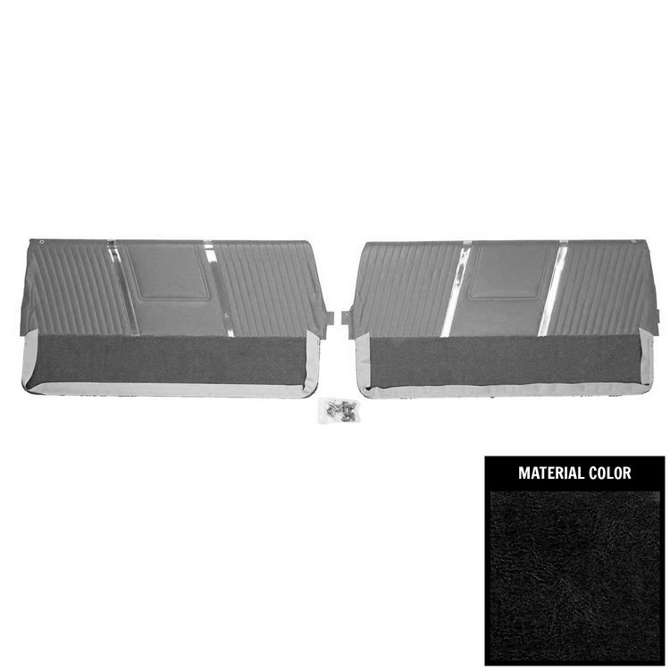 63PDB55-P Front Door Panels for 1963 Pontiac Bonneville Pre-Assembled Black