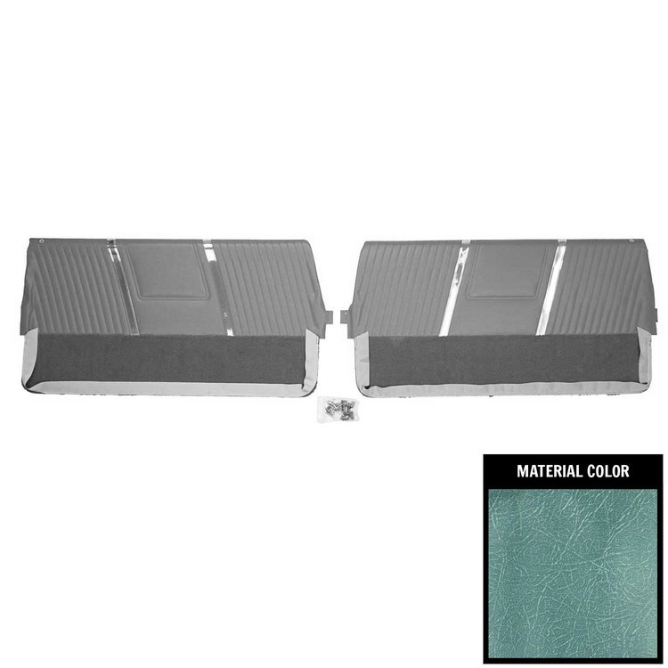 63PDB56-P Front Door Panels for 1963 Pontiac Bonneville Pre-Assembled Light Blue