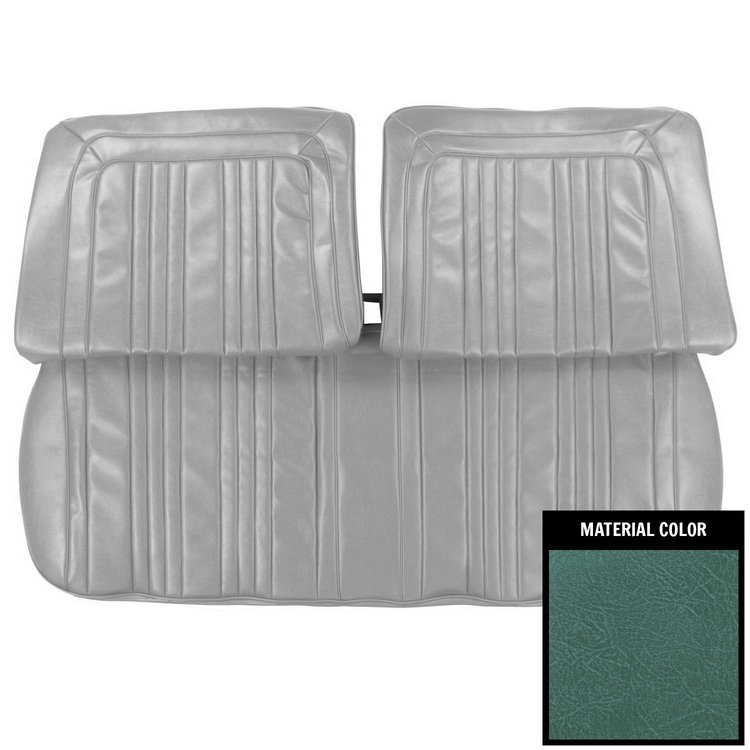 63PSB50B Front Bench Seat W/No Arm Rest Cover for 1963 Pontiac Bonneville Aqua