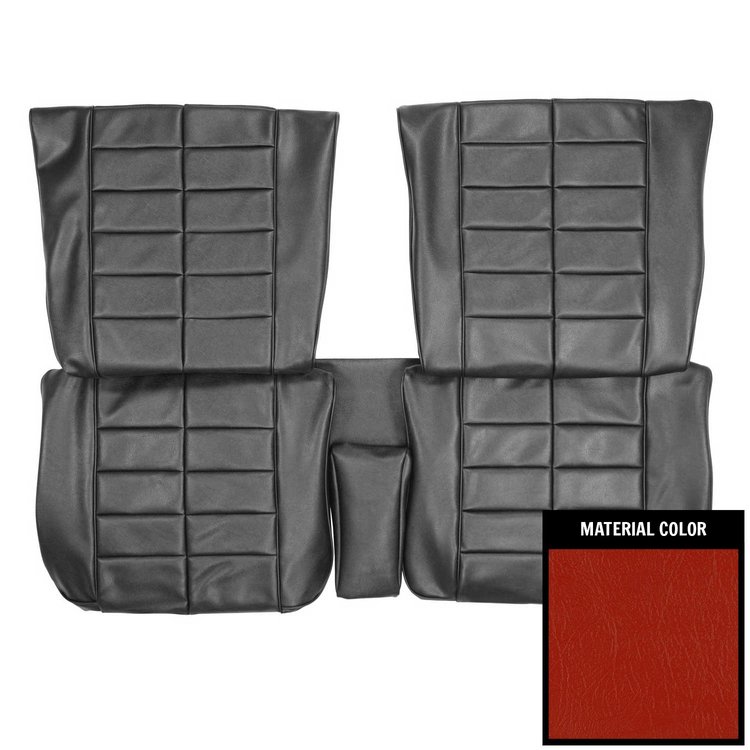 63USR63RUC Rear Bucket Seat Covers for 1963 Buick Riviera Hardtop Red