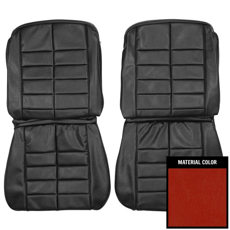 63USR63U Front Bucket Seat Covers for 1963 Buick Riviera Red