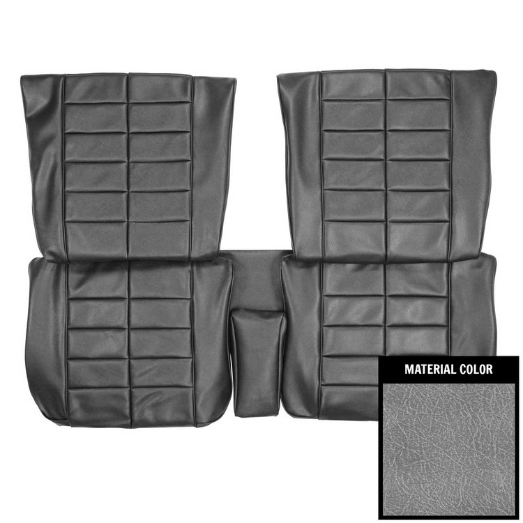 63USR66RUC Rear Bucket Seat Covers for 1963 Buick Riviera Hardtop Silver