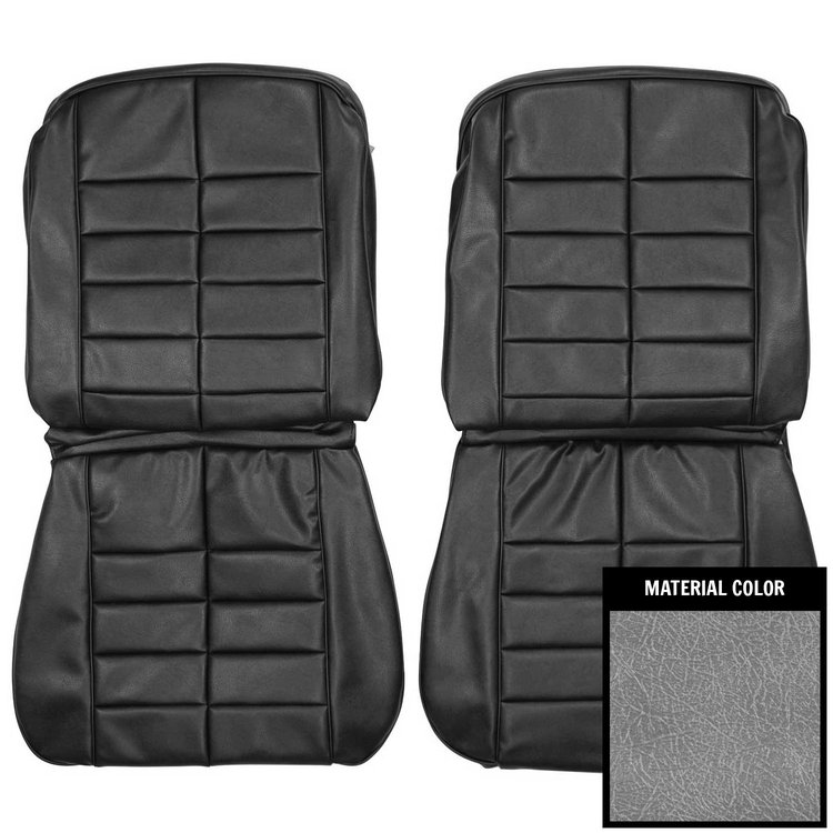 63USR66U Front Bucket Seat Covers for 1963 Buick Riviera Silver