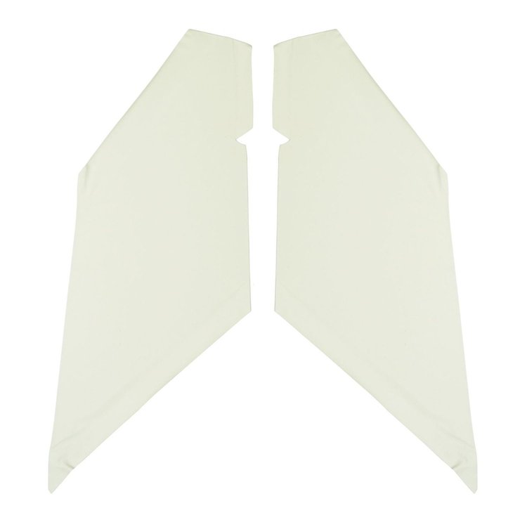 64AHB101G Earmuff Boards for 1964-1965 Chevrolet Chevelle, White Regent Vinyl CoveRed