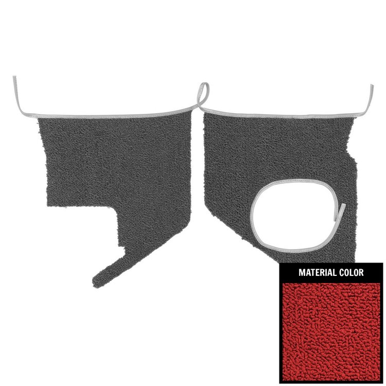 64BKC15A Kick Panel W/Air for 1964 Chevrolet Impala SS Red