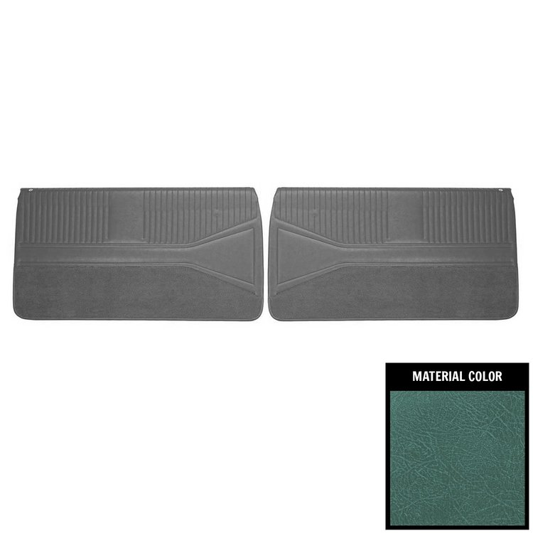 64BSD50FP Front Door Panels for 1964 Chevrolet Impala SS Pre-Assembled Aqua