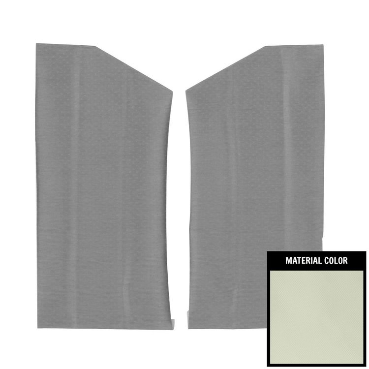 64CHB101A Earmuff Boards for 1964-1967 Chevrolet El Camino White Basketweave Vinyl CoveRed