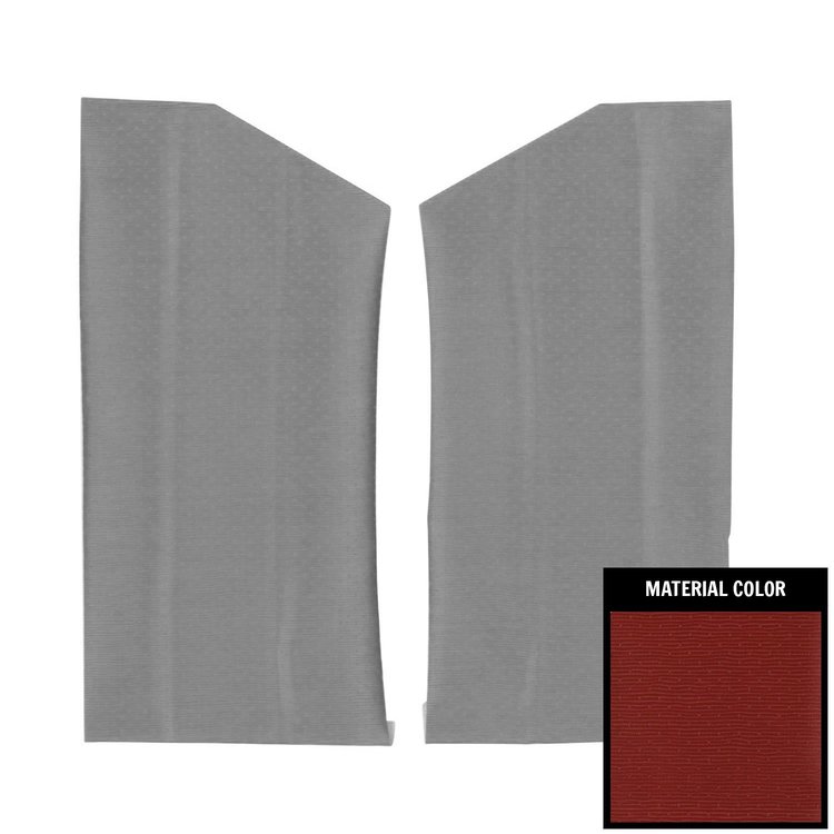 64CHB103S Surrey Vinyl CoveRed, Earmuff Boards for 1964-1967 Chevrolet El Camino Red