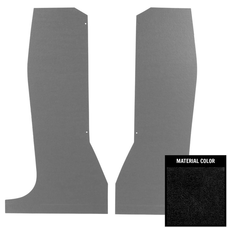 64ECTP09 Rear Seat Trim Panels for 1964-1967 Chevrolet El Camino Black