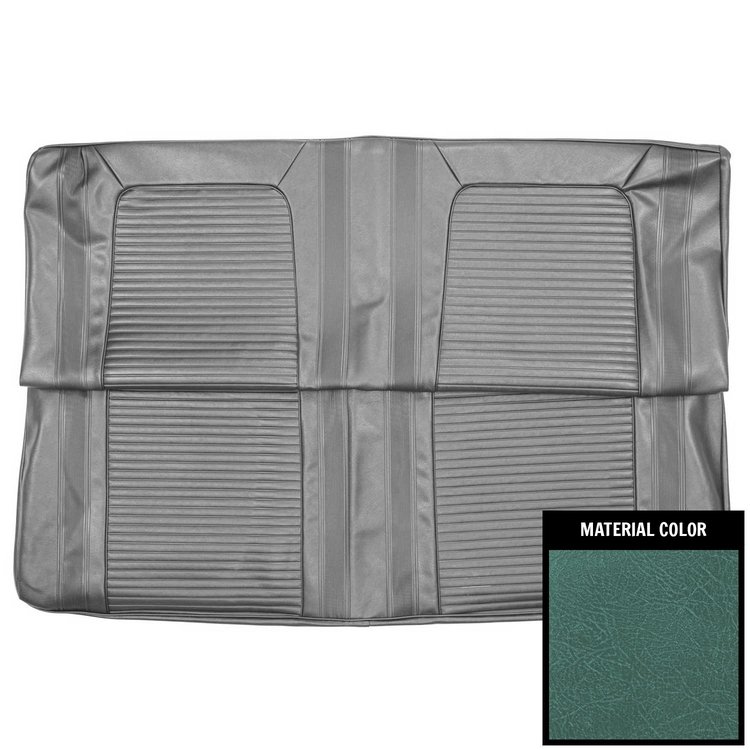 64GST50C Rear Bench Seat Cover for 1964 Pontiac Tempest Hardtop Custom 2 Tone Aqua