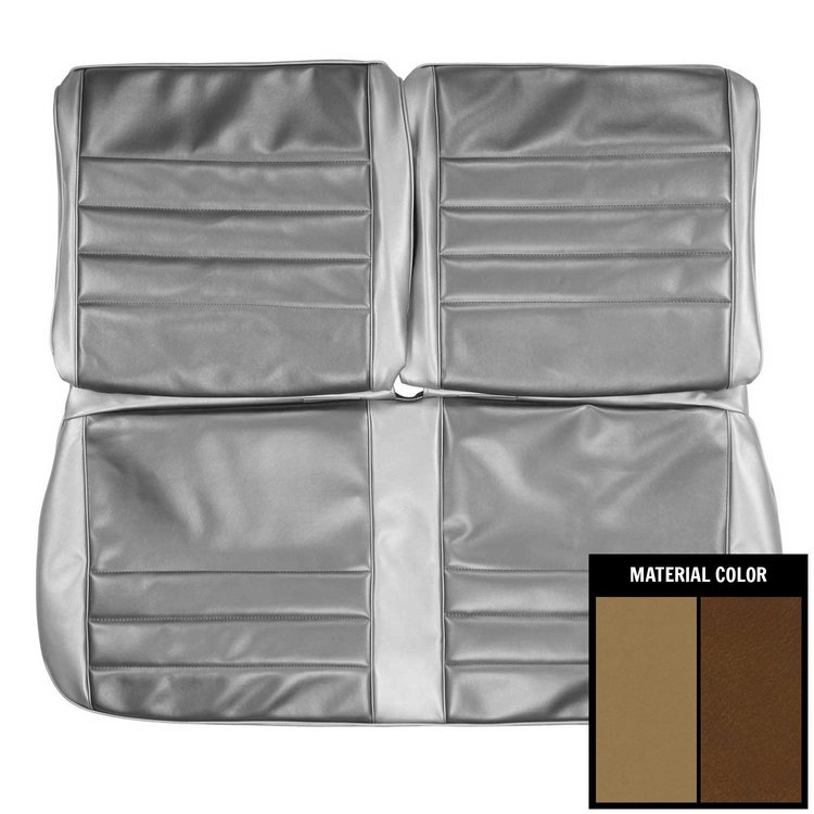 65AS34B Front Bench Seat Cover for 1965 Chevrolet Chevelle, 2 Tone Saddle
