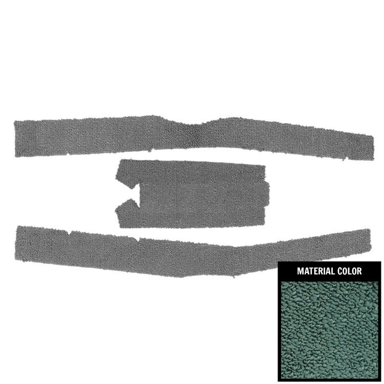 65BCON508 Console Carpet for 1965 Chevrolet Impala SS Aqua