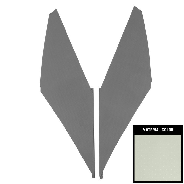 65BHB101CC Star Earmuff Boards for 1965-1966 Chevrolet Impala White