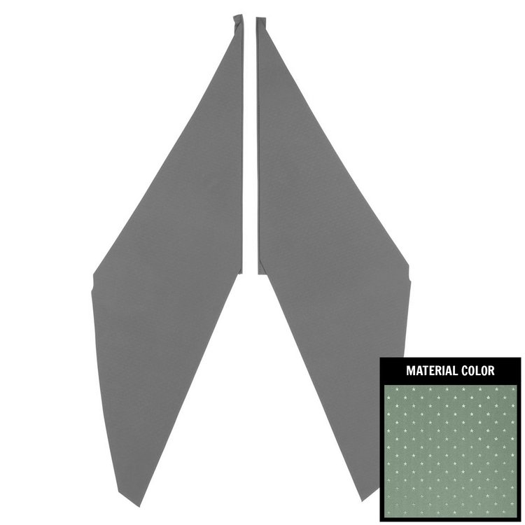 65BHB110C Star Earmuff Boards for 1965-1966 Chevrolet Impala Silver