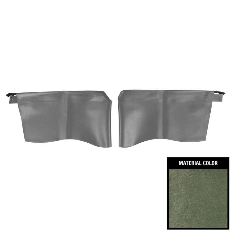 65BR02C Rear Arm Rest Covers for 1965 Chevrolet Impala SS Hardtop Aqua