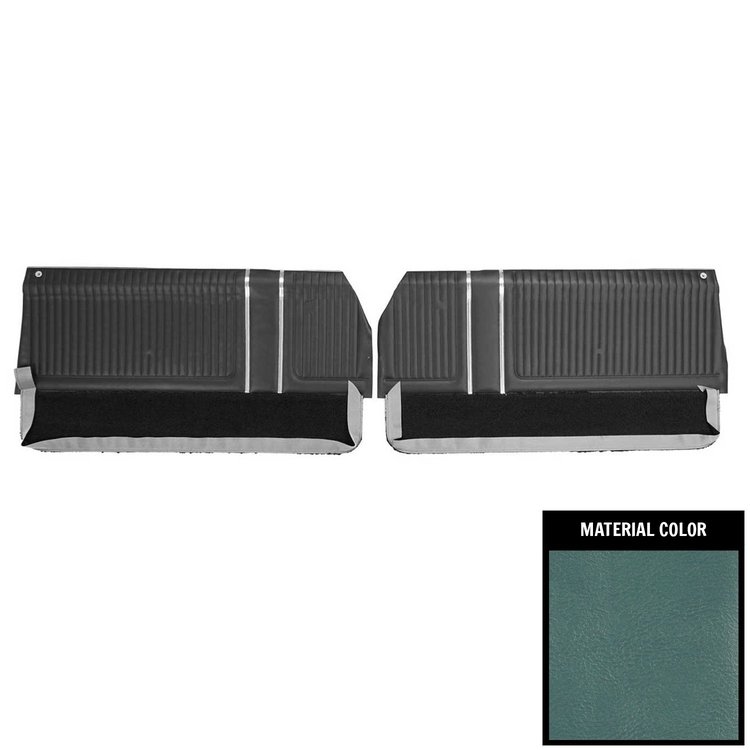 65PD13-P Front Door Panels for 1965 Pontiac Grand Prix / Parisienne Pre-Assembled 2 Tone Blue