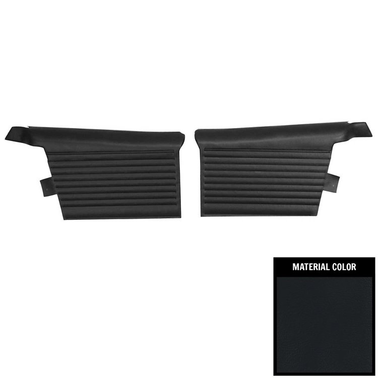 65PD218V-P Rear Door Panels for 1965 Pontiac 2 + 2 Convertible Pre-Assembled Navy Blue